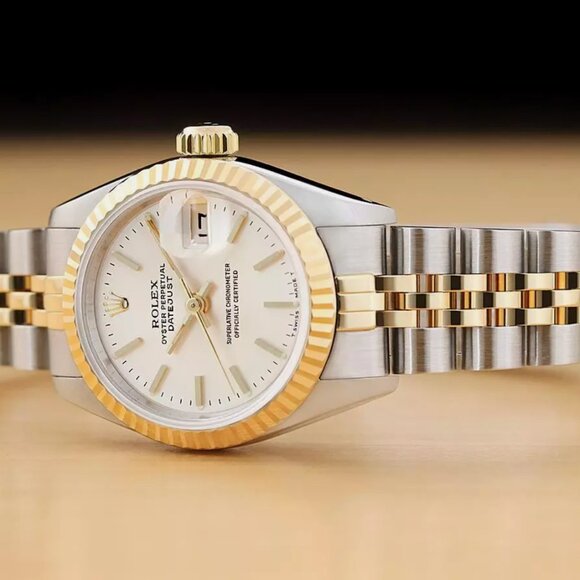 Rolex Ladies Factory 18k 2 Tone Watch! Mint!
